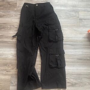 Black Cargo Pants for women